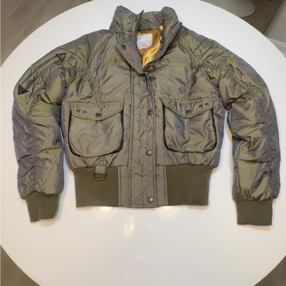 Jennifer Lopez Olive Puffer Jacket